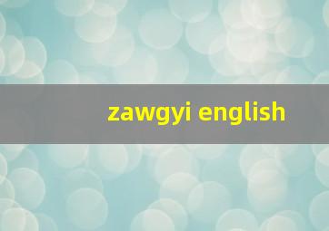 zawgyi english